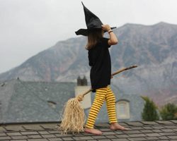 Карнавальный костюм Ведьмочки для девочки своими руками