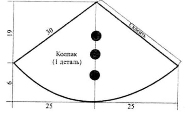 Чертеж колпака