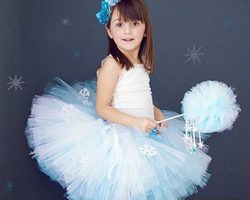 Новогодний костюм Зимы для девочки своими руками