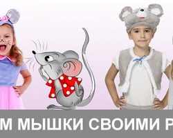 Как сделать костюм мышки для девочки своими руками?