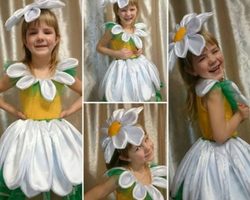 Карнавальный костюм «Цветочек» для девочки своими руками