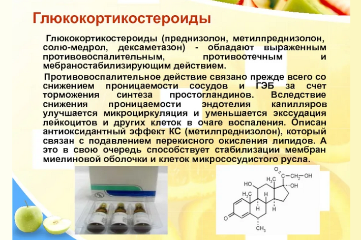 Системные гормоны глюкокортикостероиды