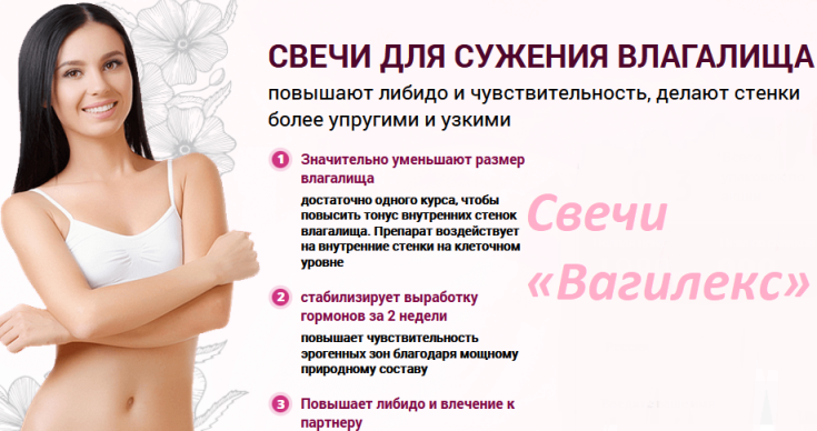 Свечи вагилекс: преимущества