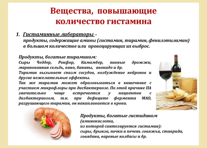Продукты, не рекомендованные в антигистаминной диете