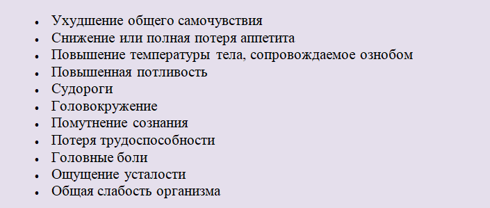Симптомы грибковой инфекции