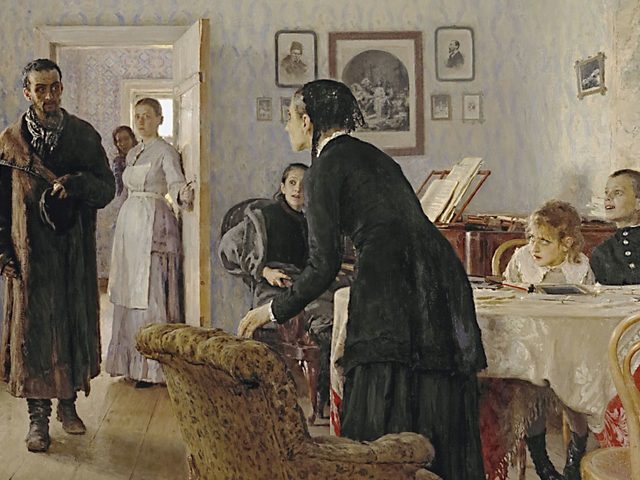 Картина Ильи Репина «Не ждали»: история создания, где находится оригинал, описание и анализ картины