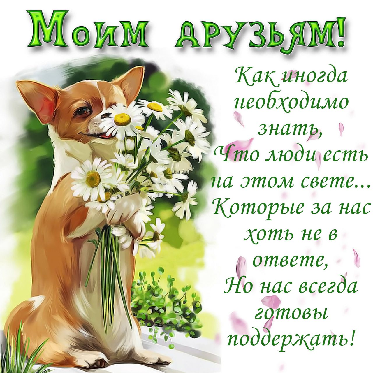 Прикольные картинки с пожеланиями другу
