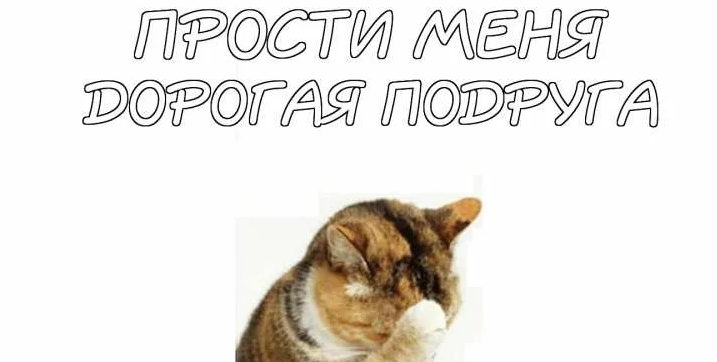 Отвечаем на слово «извини» подруге
