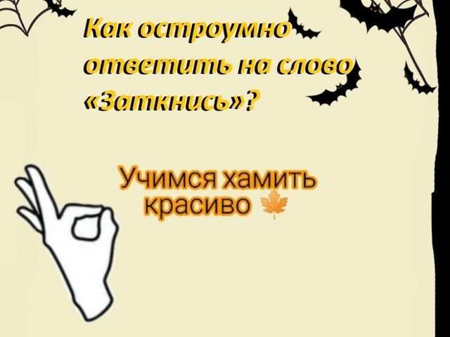 Как красиво и остроумно ответить на слово «заткнись»: варианты