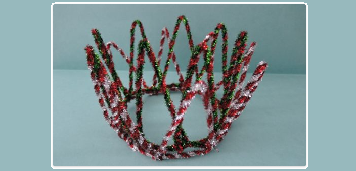 Корона из пушистой синели