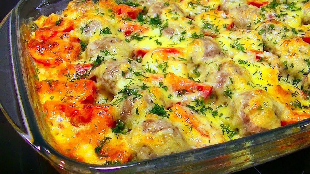 Картофель с фаршем