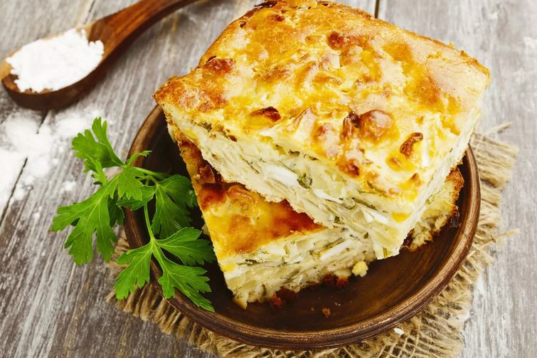 Пирог с капустой из теста на майонезе