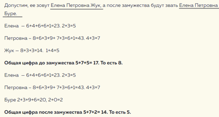 Пример расчета