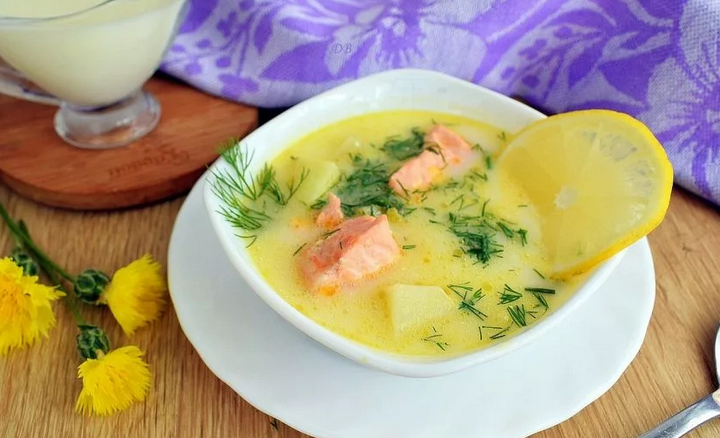 Уха с лимоном