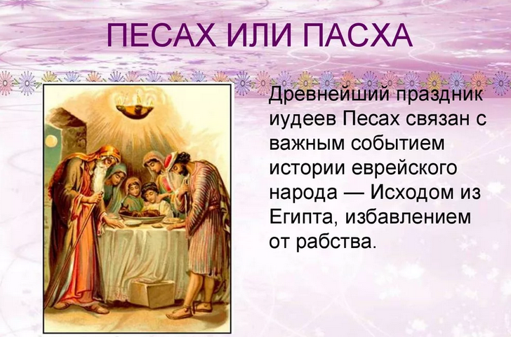 Песах и пасха — это древние праздники