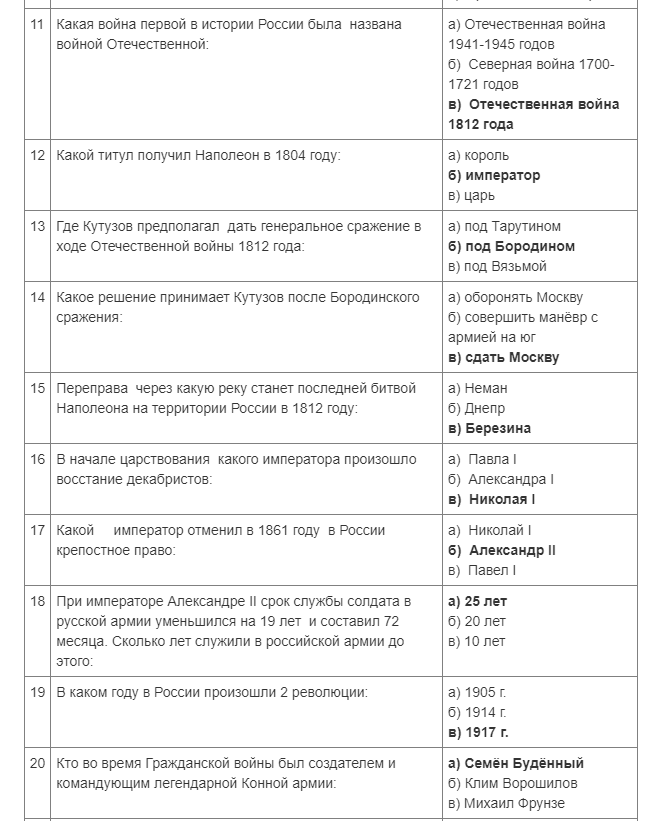 Загадки по истории россии