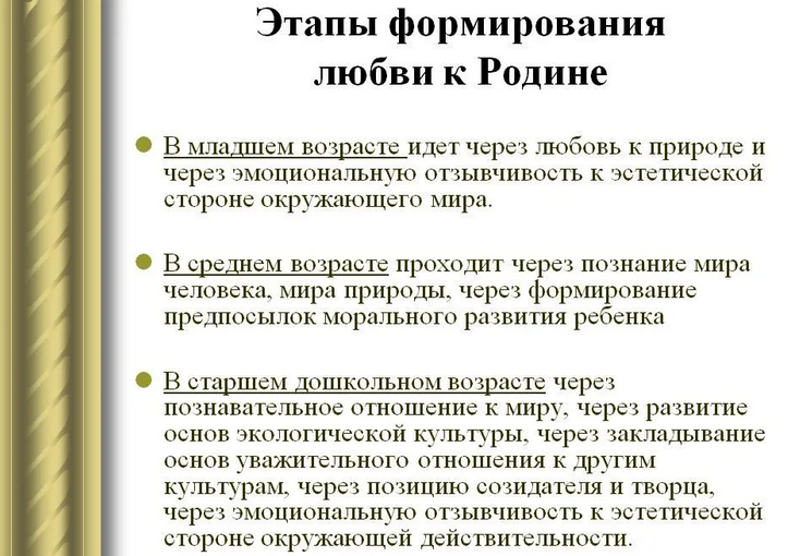 «любовь к родине»