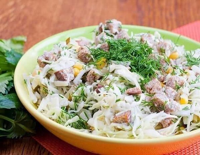 Салат с майонезом