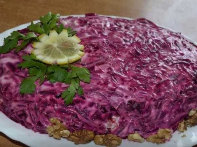 Селедка под шубой без майонеза