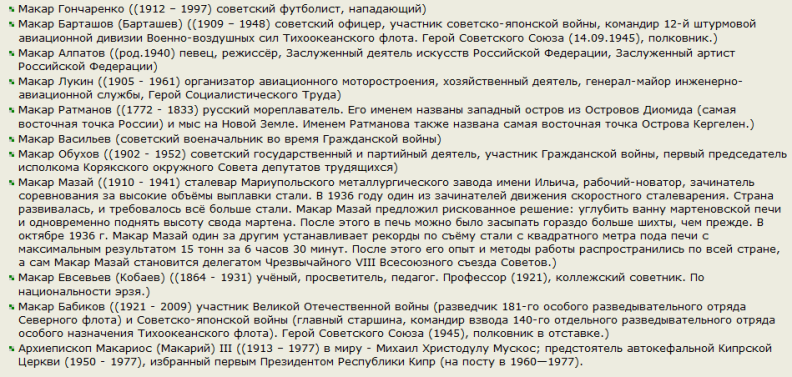 Известные люди, знаменитости с именем