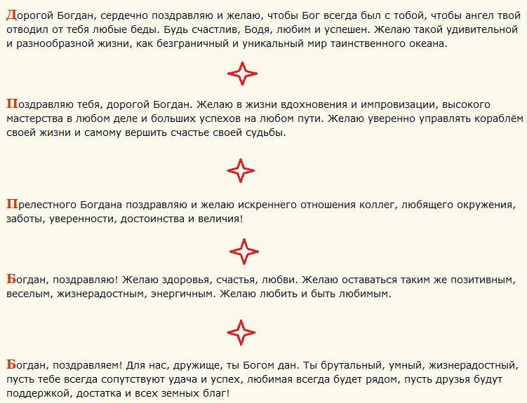 Поздравление с днем ангела