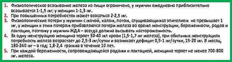 Железо в организме