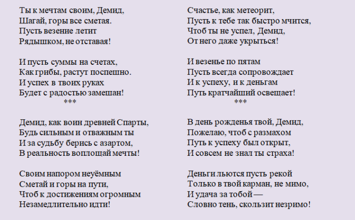 Поздравление с днем ангела