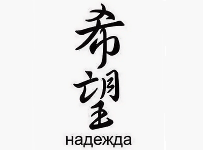 Эскиз для тату с именем китайским иероглифами