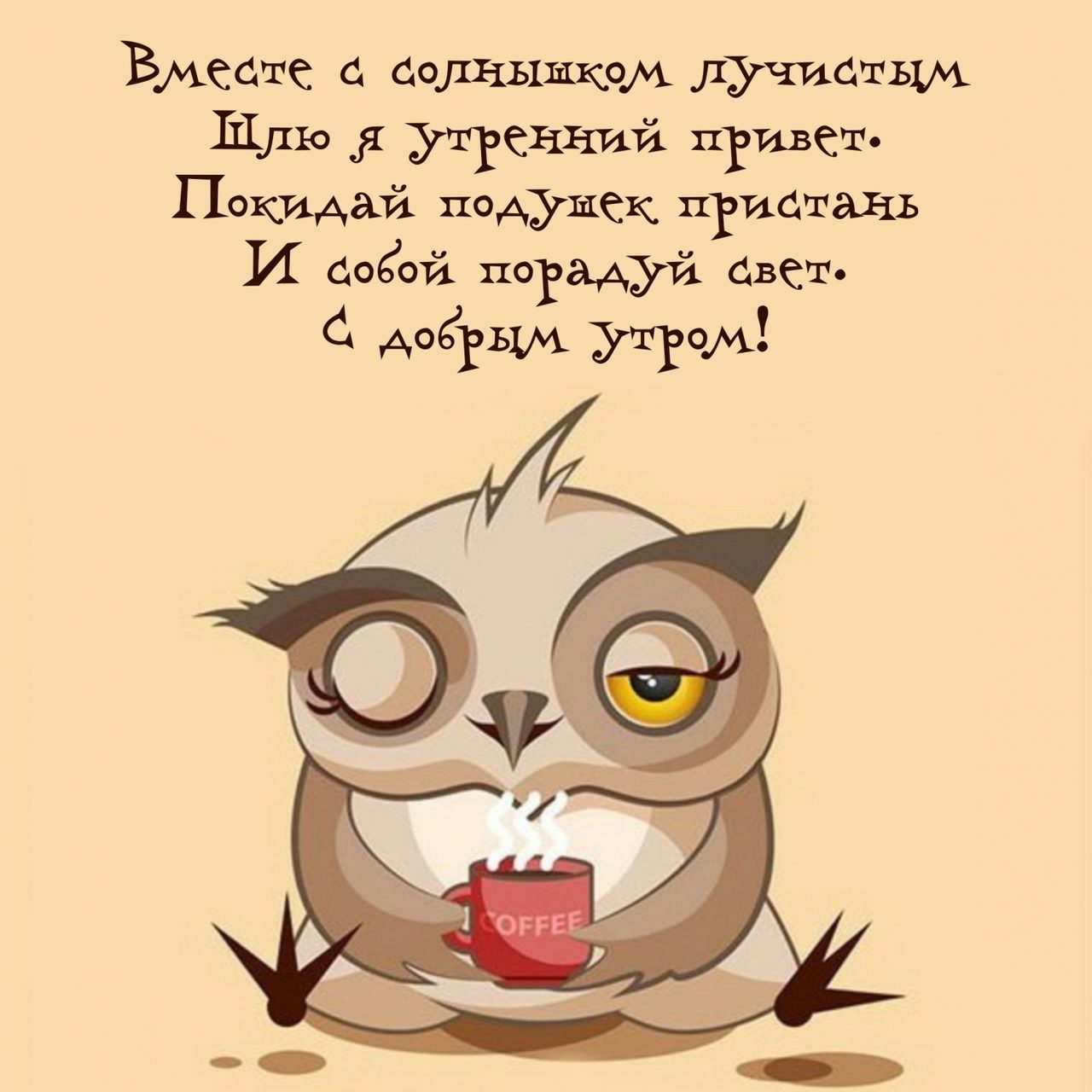 Шуточные картинки с добрым утром