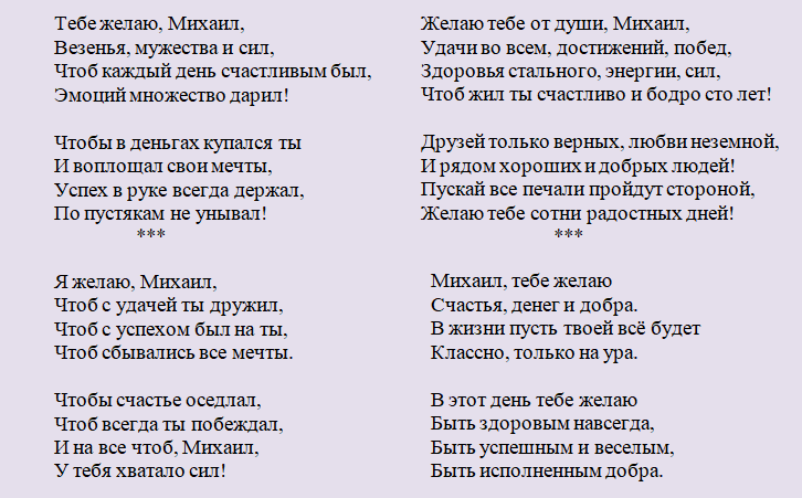 Поздравление с днем ангела