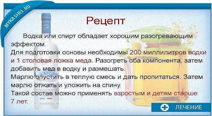 Водка с медом при простуде