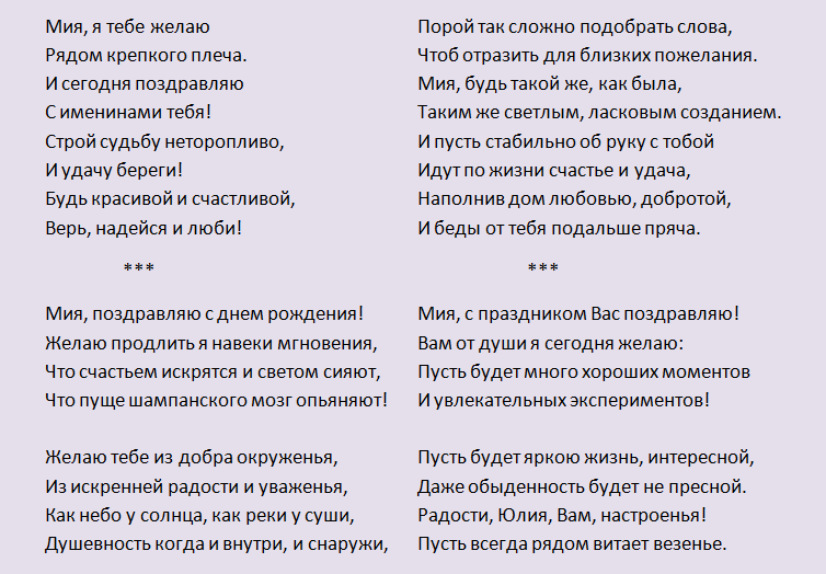 Поздравление с днем ангела