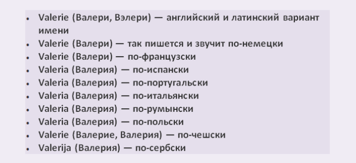 Имя на разных языках