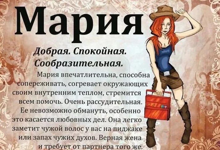 Значение имени мария