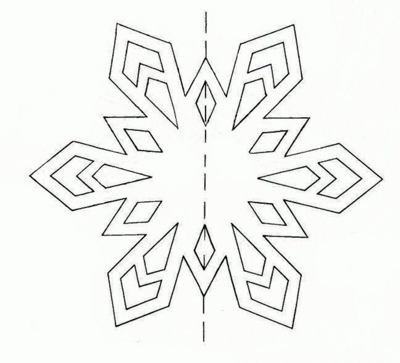 Вытынанки снежинки - шаблоны