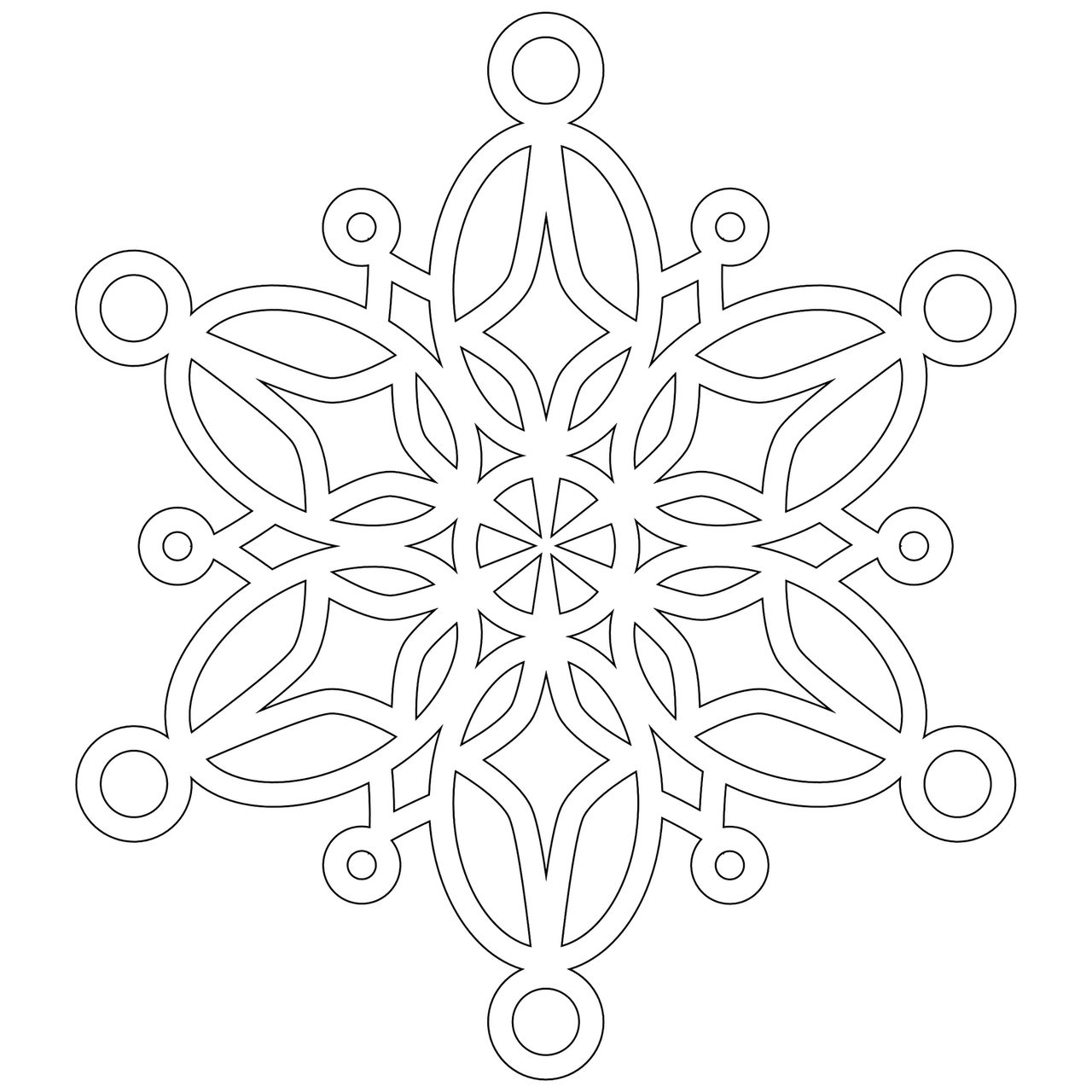 Вытынанки снежинки - лучшая подборка
