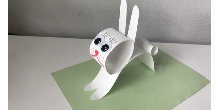 Кролик из бумаги