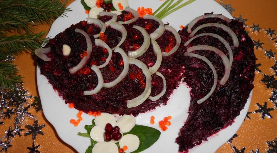Салат; рыбка