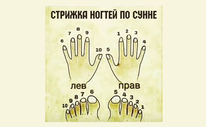 Правильно стричь ногти на руках мусульманину нужно по сунне