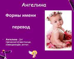 Женское имя Ангелина: варианты имени. Как можно называть Ангелину по-другому?