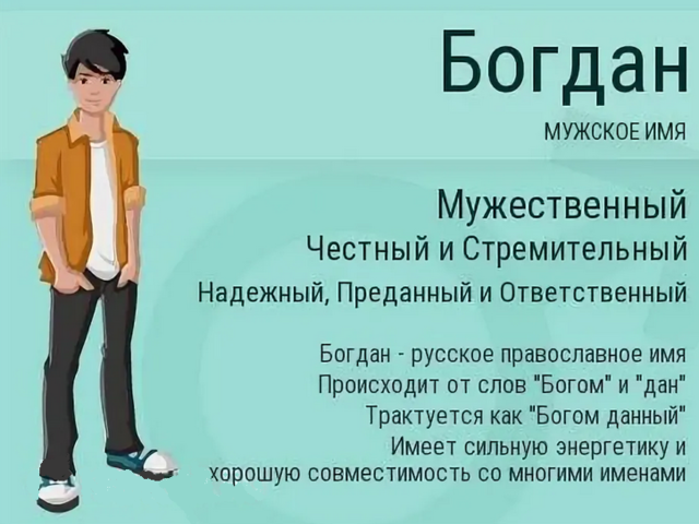 Мужское имя Богдан: варианты имени. Как можно называть Богдана по-другому?