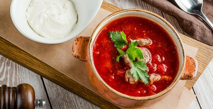 Борщ с заправкой