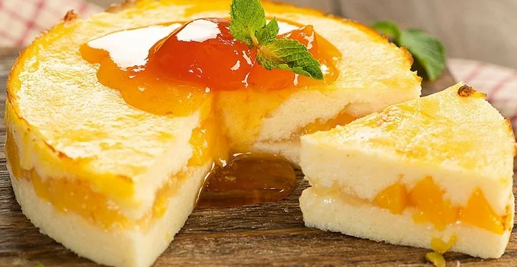 Запеканка с фруктами из остатков манной каши