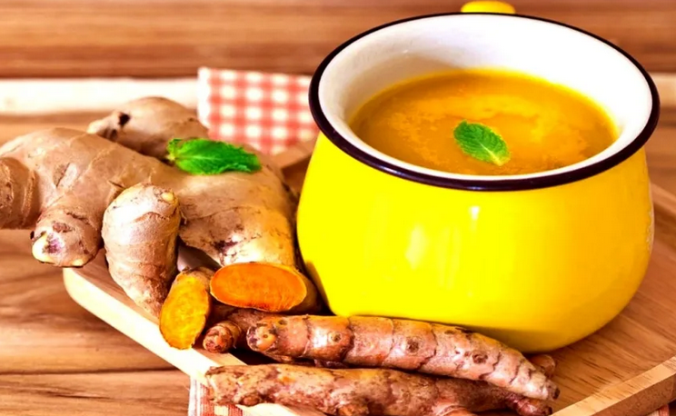Чай с имбирем, куркумой и лимоном