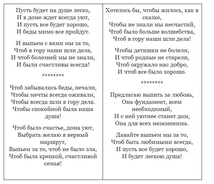 Кавказские тосты