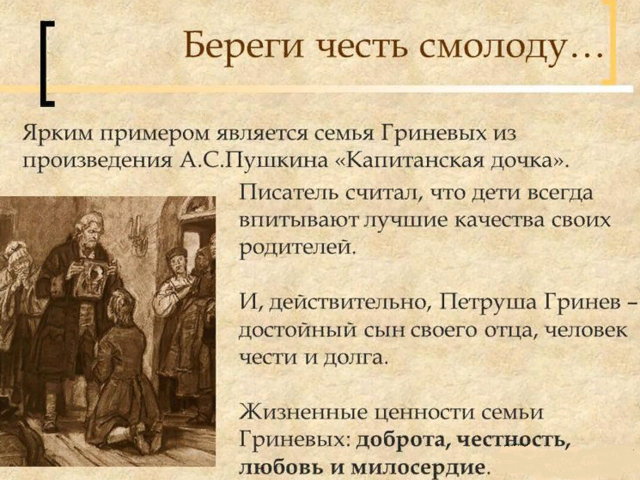 Эссе на тему «Береги честь смолоду»: аргументы, примеры из жизни, литературы. Как я понимаю фразу «Береги честь смолоду»?