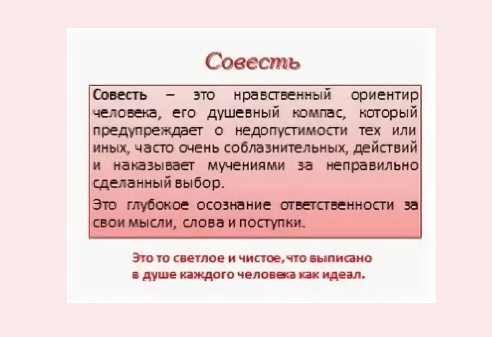 Совесть называют нравственным компасом человека