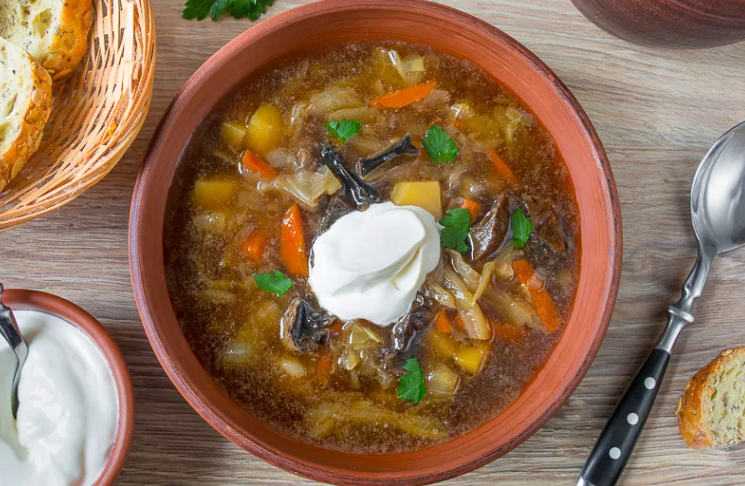 Вкусные щи с лимоном