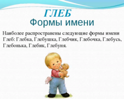 Мужское имя Глеб: варианты имени. Как можно называть Глеба по-другому?