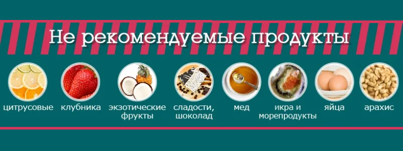 Запрещенные продукты при грудном вскармливании